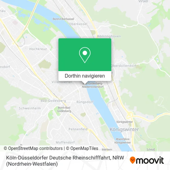 Köln-Düsseldorfer Deutsche Rheinschifffahrt Karte