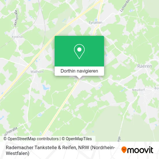 Rademacher Tankstelle & Reifen Karte