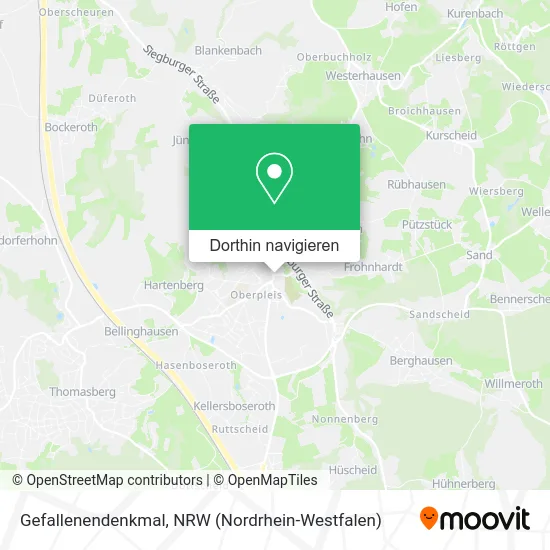 Gefallenendenkmal Karte