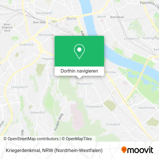 Kriegerdenkmal Karte