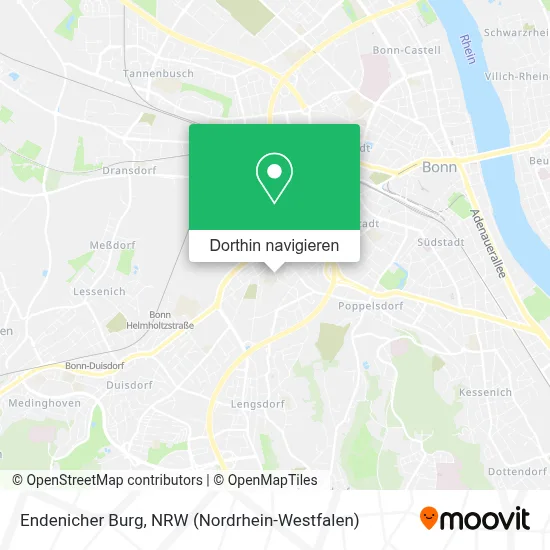 Endenicher Burg Karte