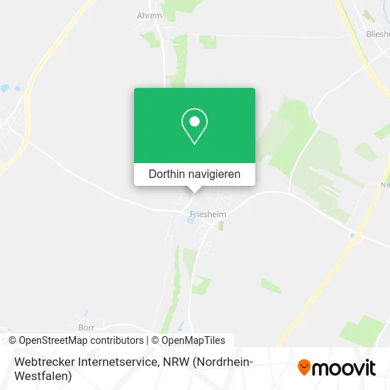 Webtrecker Internetservice Karte