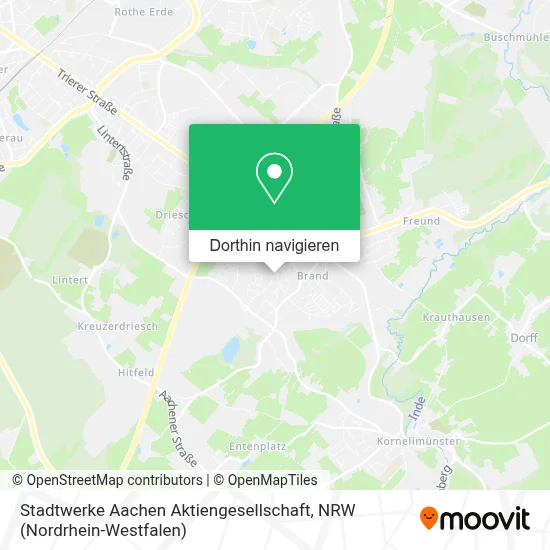 Stadtwerke Aachen Aktiengesellschaft Karte
