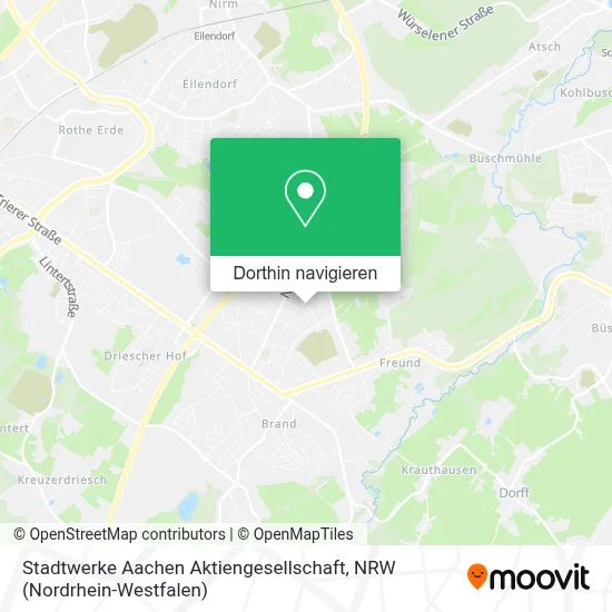 Stadtwerke Aachen Aktiengesellschaft Karte