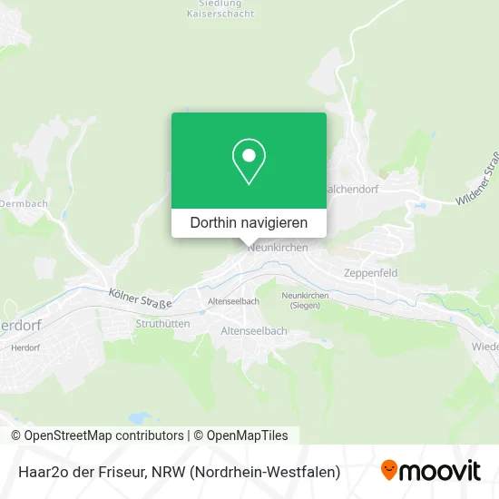 Haar2o der Friseur Karte