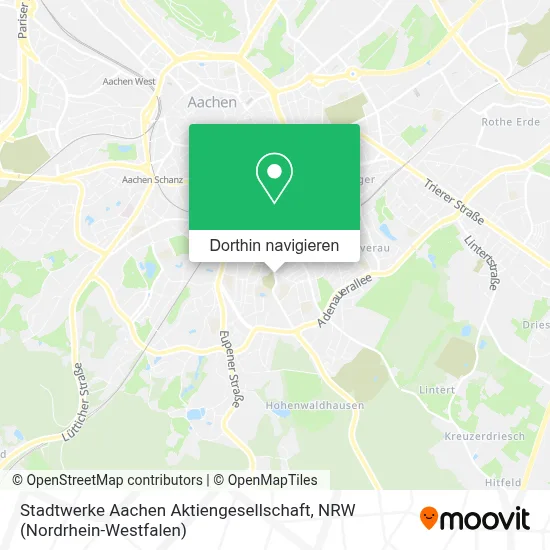 Stadtwerke Aachen Aktiengesellschaft Karte