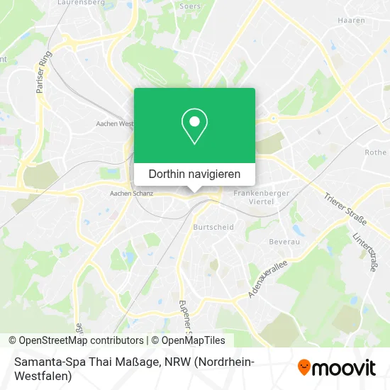 Samanta-Spa Thai Maßage Karte