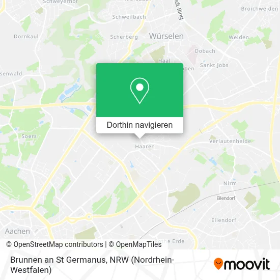 Brunnen an St Germanus Karte