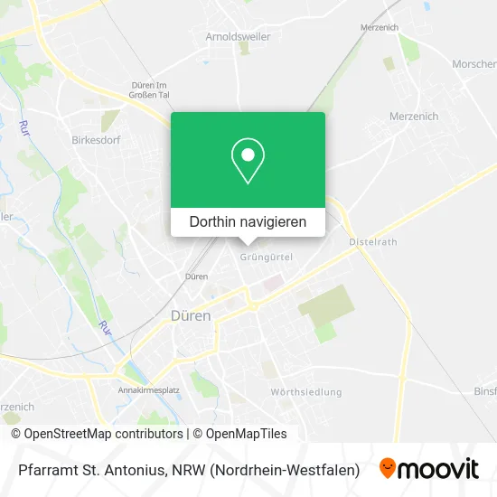 Pfarramt St. Antonius Karte