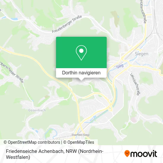 Friedenseiche Achenbach Karte