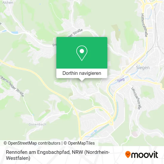 Rennofen am Engsbachpfad Karte