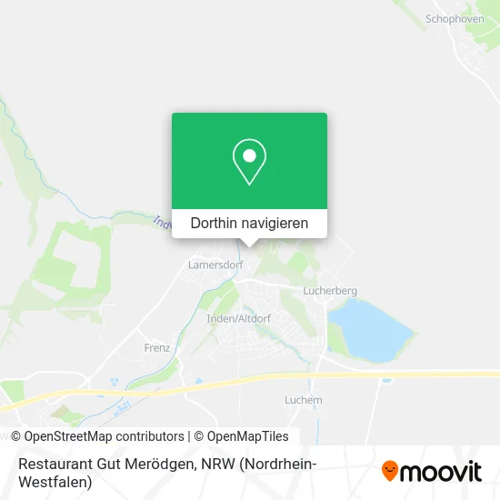 Restaurant Gut Merödgen Karte