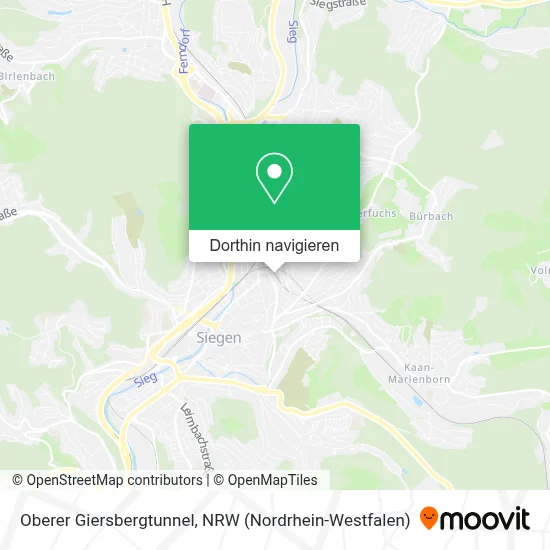 Oberer Giersbergtunnel Karte