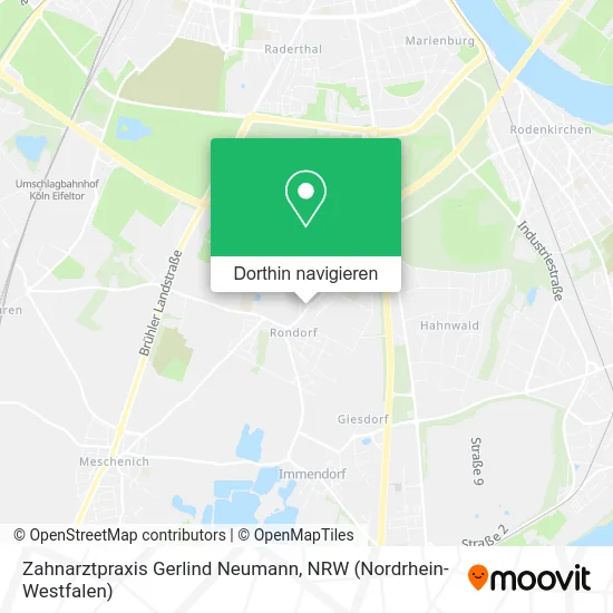 Zahnarztpraxis Gerlind Neumann Karte