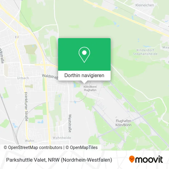 Parkshuttle Valet Karte