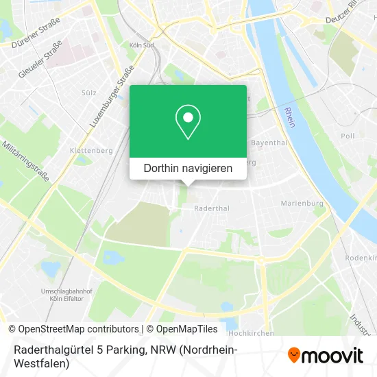 Raderthalgürtel 5 Parking Karte