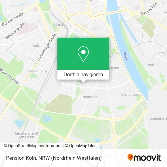 Pension Köln Karte