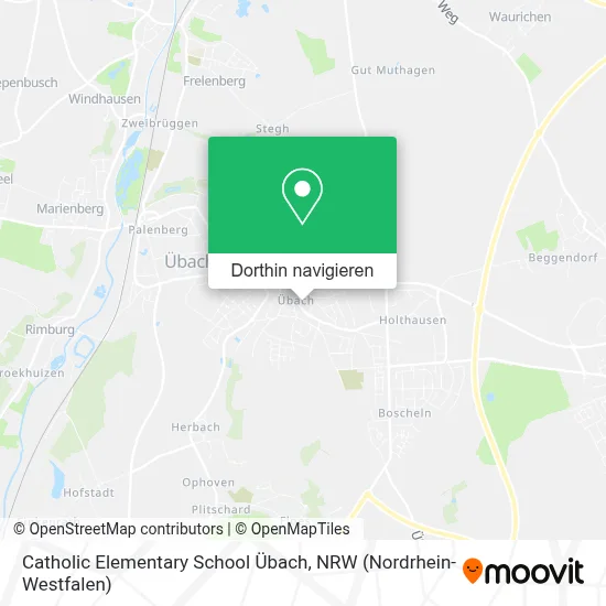 Catholic Elementary School Übach Karte