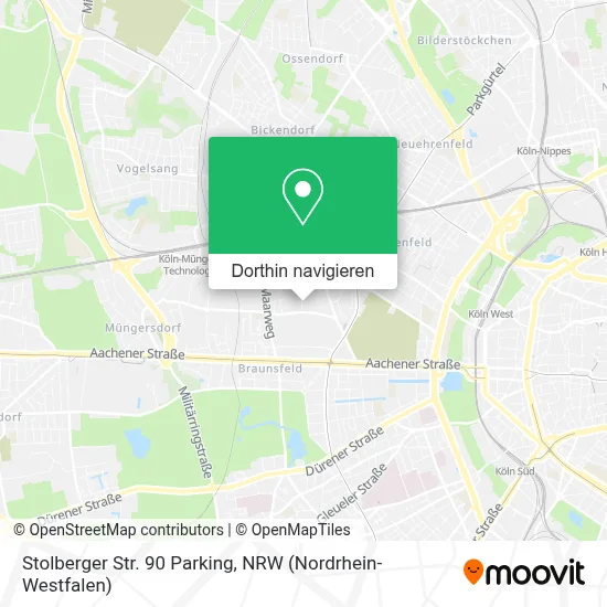 Stolberger Str. 90 Parking Karte