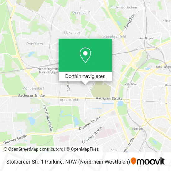 Stolberger Str. 1 Parking Karte