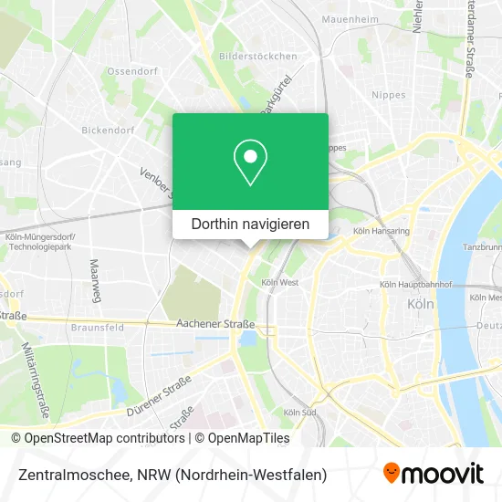 Zentralmoschee Karte