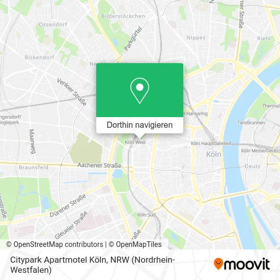 Citypark Apartmotel Köln Karte