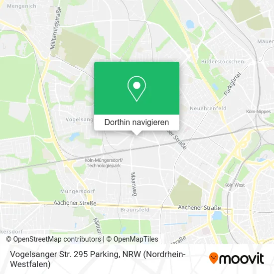 Vogelsanger Str. 295 Parking Karte