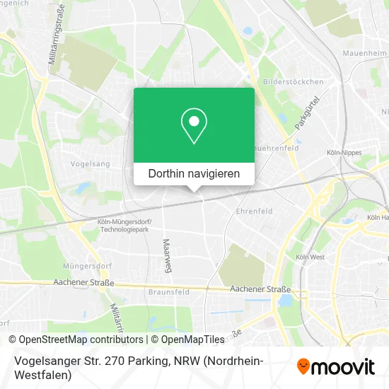 Vogelsanger Str. 270 Parking Karte