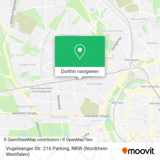 Vogelsanger Str. 216 Parking Karte