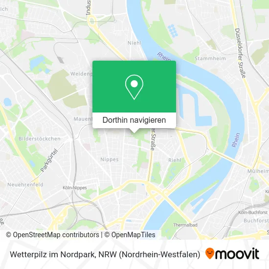 Wetterpilz im Nordpark Karte