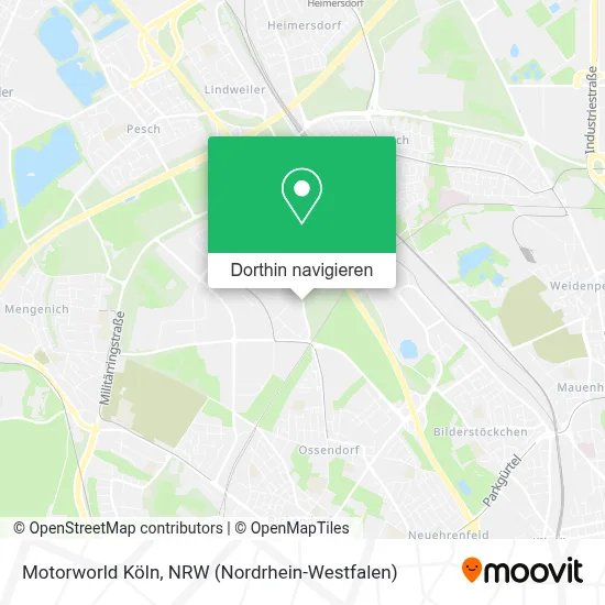 Motorworld Köln Karte