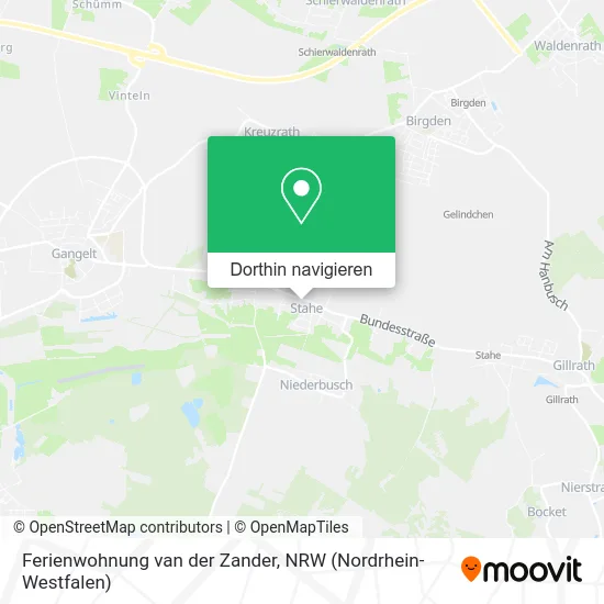 Ferienwohnung van der Zander Karte