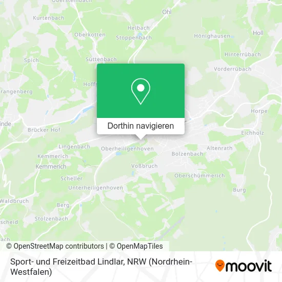 Sport- und Freizeitbad Lindlar Karte