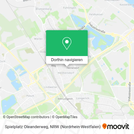 Spielplatz Oleanderweg Karte