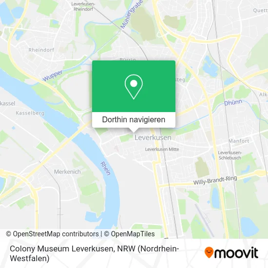Colony Museum Leverkusen Karte