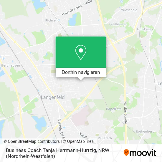 Business Coach Tanja Herrmann-Hurtzig Karte