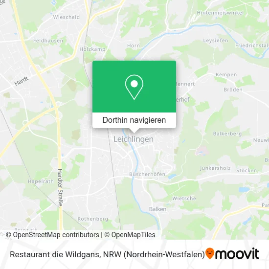 Restaurant die Wildgans Karte