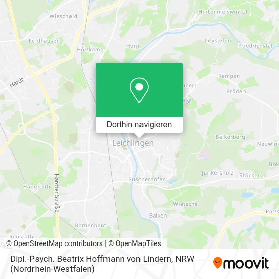 Dipl.-Psych. Beatrix Hoffmann von Lindern Karte