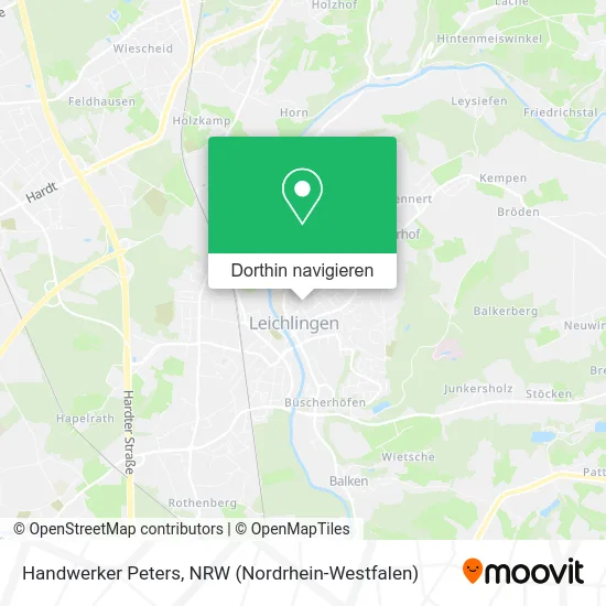 Handwerker Peters Karte