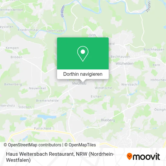 Haus Weltersbach Restaurant Karte