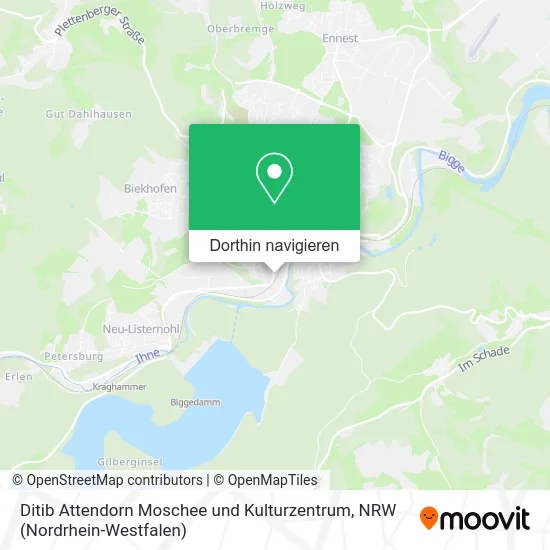 Ditib Attendorn Moschee und Kulturzentrum Karte