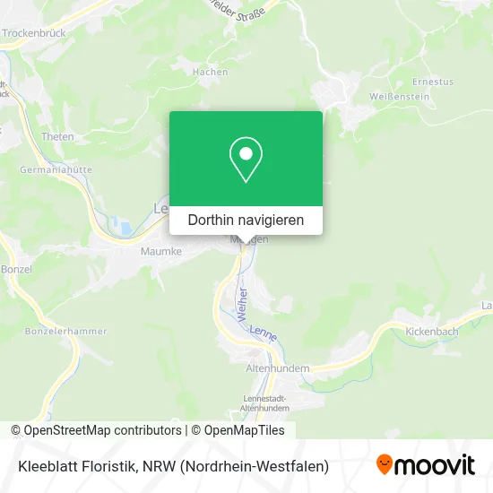 Kleeblatt Floristik Karte