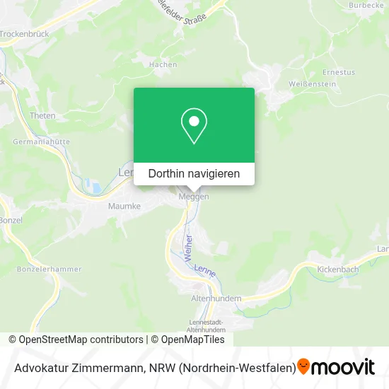 Advokatur Zimmermann Karte