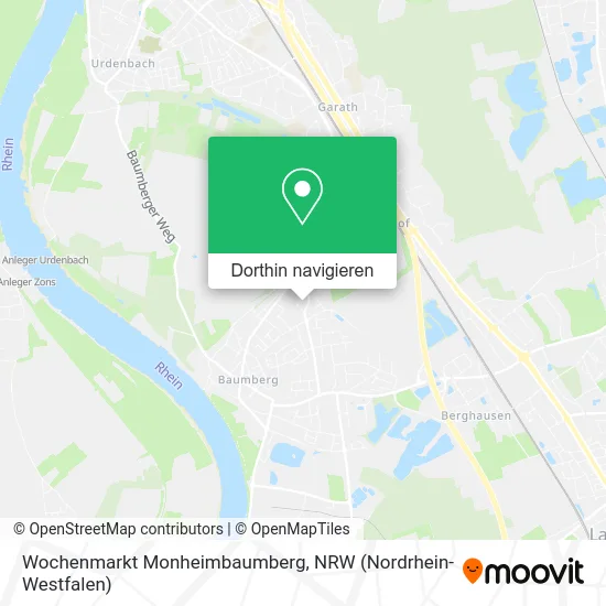 Wochenmarkt Monheimbaumberg Karte