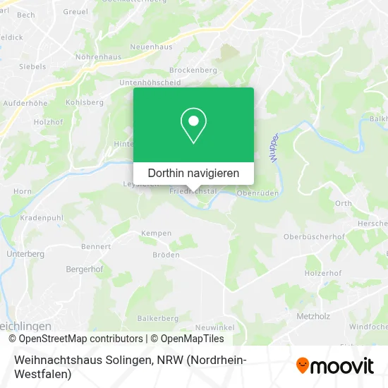 Weihnachtshaus Solingen Karte