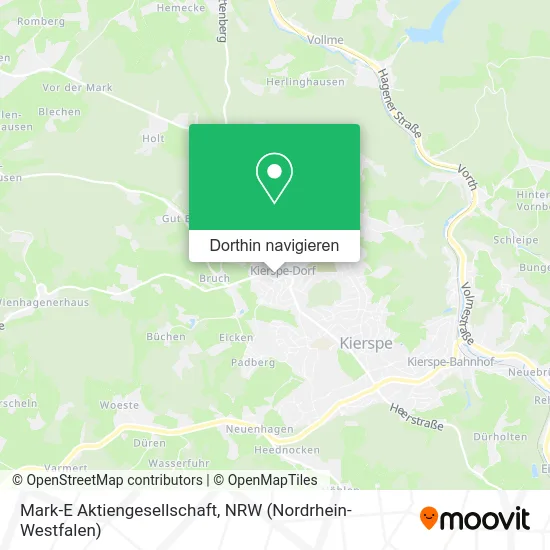 Mark-E Aktiengesellschaft Karte