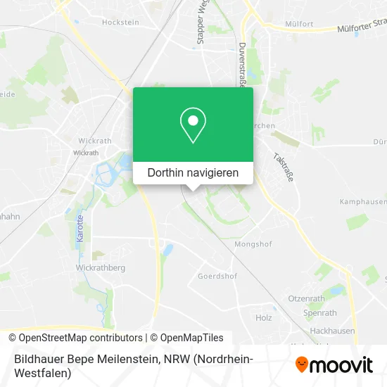 Bildhauer Bepe Meilenstein Karte