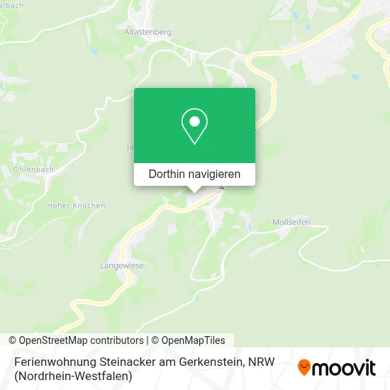 Ferienwohnung Steinacker am Gerkenstein Karte