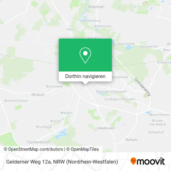 Gelderner Weg 12a Karte