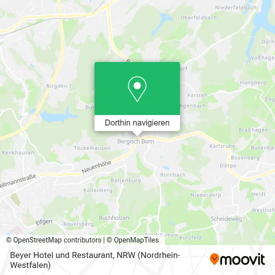 Beyer Hotel und Restaurant Karte